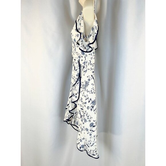 Greylin White Emma Ruffled Wrap Dress - Picture 7 of 14